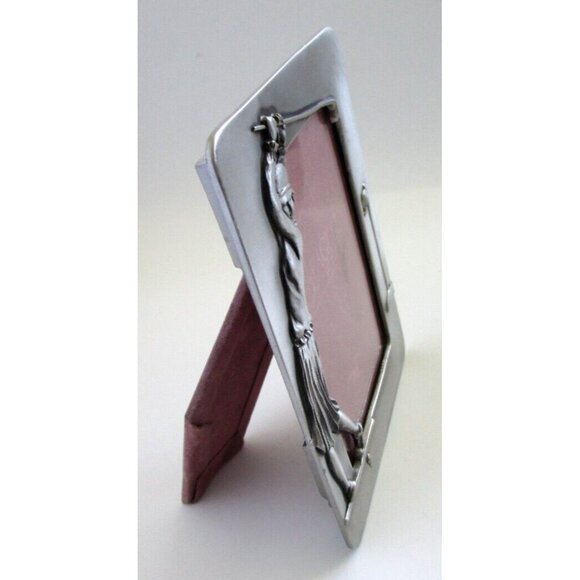 Vintage Seagull Canada Pewter Woman Golfer Scene Picture Frame - 1990 - 3.5 x 5 - Picture 11 of 15